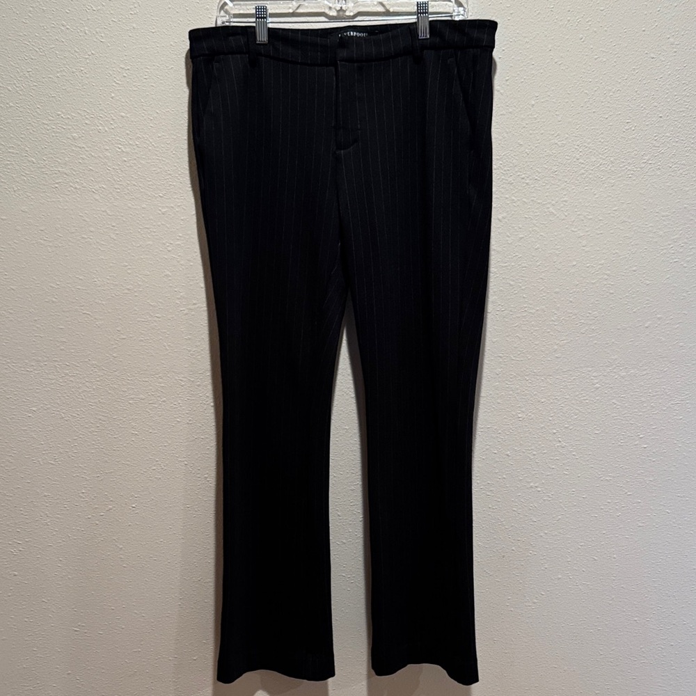 Liverpool Women’s Black Kelsey Flare Pinstripe Trousers